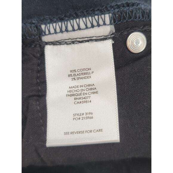 Cabi Curvy Skinny Jeans Size 2 Blue Black Lace Print Stretch Denim‎ Pants Floral - Picture 5 of 6